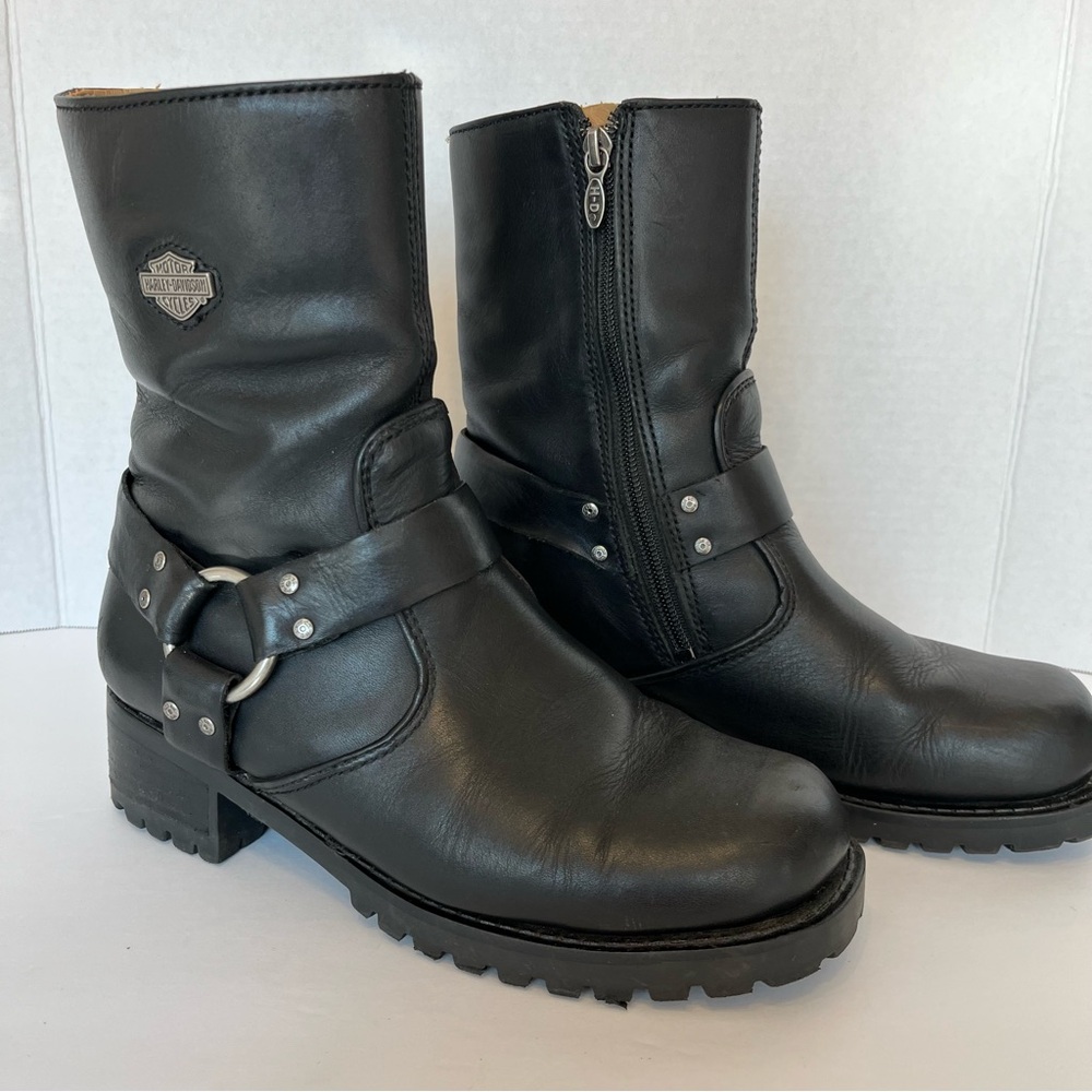 Harley-Davidson Black Ankle Boots